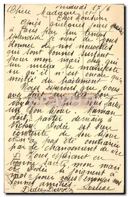 Wieża Eiffla — widok z Champs de Mars — wydawca Lyon & Fils, nr 176 — Rewers
