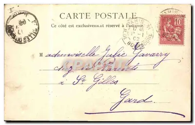 Palazzo del Luxembourg — Ricordo di Parigi — R. J. D. 10030 — Verso