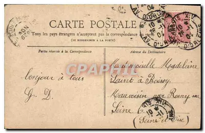 Paris — O Bois de Boulogne (vista tirada entre os dois lagos) — Coleção Petit Journal — Verso
