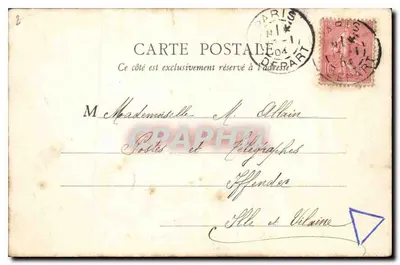 Il Bois de Boulogne in Autunno — Le Pré Catelan — B. J. C., Parigi — Verso
