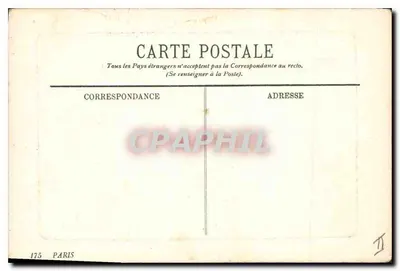Place de la Bastille — Paryż — wydawca Paryż, n° 175 — Rewers