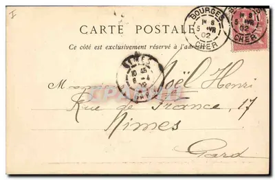 Bourges — Pałac Jacques-Cœur — ND Phot — Rewers