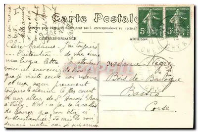Bourges — Mały Liceum — Widok z dziedzińca — Wydawca E.M. n°363 — Rewers