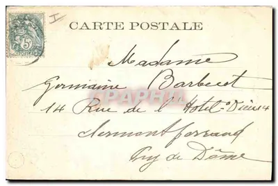 Bourges — Palácio Jacques Coeur (lado Oeste) — editor não identificado, n° de série 16 — Verso
