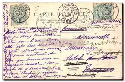 Bourges — Ogólny widok z Beauregard — B. F. PARIS — Rewers