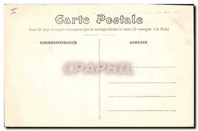Bourges — Katedra, widok z ogródka Hôtel de Ville — Wyd. E. V. B. — Rewers