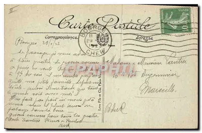 Bourges — Velhas Casas, Rue aux Toiles — LL — Verso