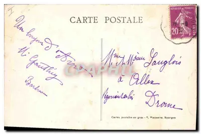 Bourges — Katedra — Pięć portalów — Wydawca Maquaire, nr 220 — Rewers