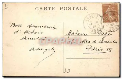 Dintorni di ARBOIS — Il fondo della valle delle Planches — Edit. delle Galeries Modernes — Verso