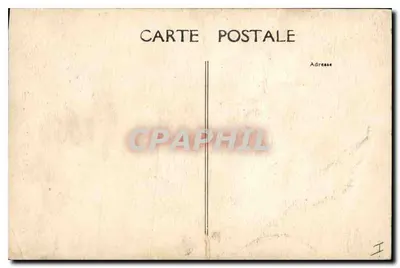 Stara pocztówka Bourges Facada katedry — Rewers