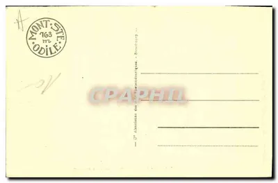 Mont Ste-Odile — Widok z lotu ptaka — wydawca A.R. nr 118 — Rewers