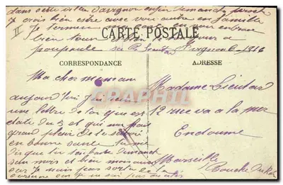 Villeneuve-lès-Avignon — O Forte Saint-André — Editor Lux, N° G 25 — Verso