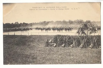 Visite de S.M. Alphonse XIII à Paris — Revue de Vincennes — Après la charge finale — C.L.C.