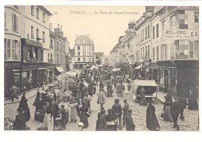 Évreux — Die Place du Grand Carrefour — J. Phor, Nr. 93