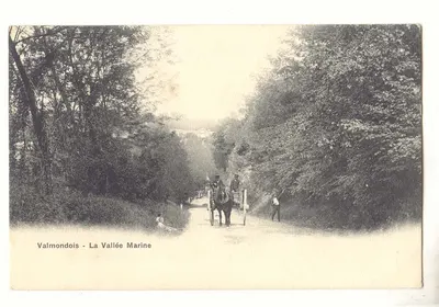 Valmondois - A Vale Marítima — vista da vale com carruagem