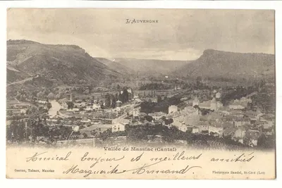 Vale da Massiac (Cantal) — vista panorâmica — Fototipia Baudel, St-Céré (Lot)