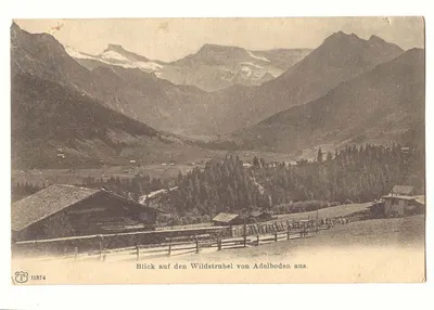 Vista do Wildstrubel a partir de Adelboden — IPVK 11374