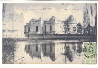 Palácio dos Belos-Artes — Exposição Universal de Liège 1905 — editor M. Briand