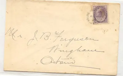 Canadá Ilha de Pelee Parte sul do Canadá 1893 (envelope carta)