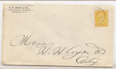 Canadá #35 em uso local 1894 (envelope carta)