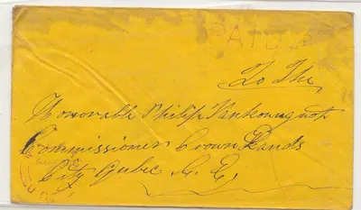 Canada Malakoff UC paid 5 1859 'est 1856) Muito pequena oficina postal Escassa ! (envelope de carta)