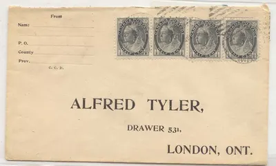 Canadá #74 correio de primeira classe (envelope carta)