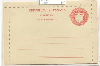 Panamá H&G A1 (postal completo stationary) MINT