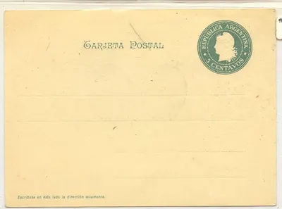 Argentina H&G G7 folha de cartas com ilustração no interior + selo de Brasil impresso no verso SCArCE MINT (entier postal)