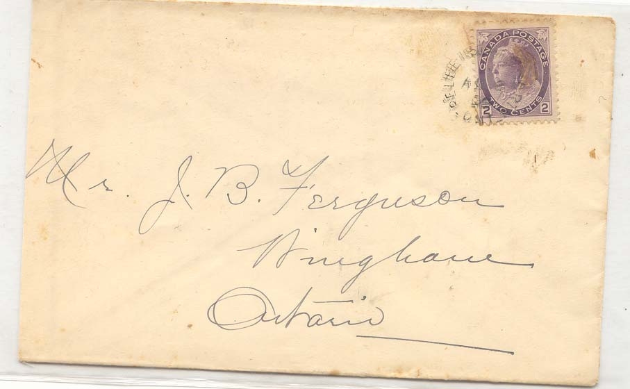 Canada Pelee Island Southern part of Canada 1893 (cover lettre)