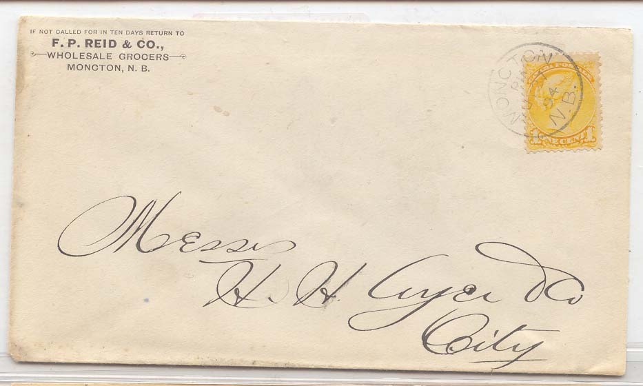 Canada #35 on local use 1894 (cover lettre)