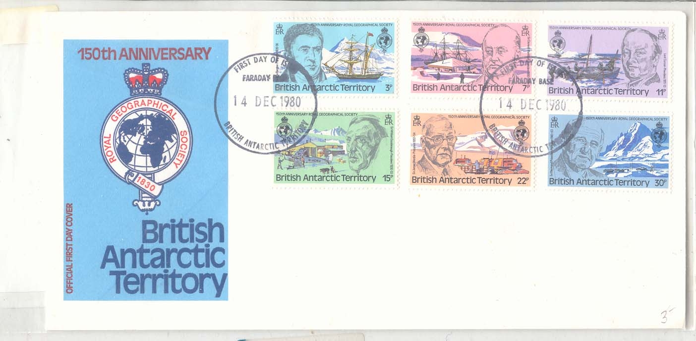 British Antartic Territory Cover lettre Antartique FDC 