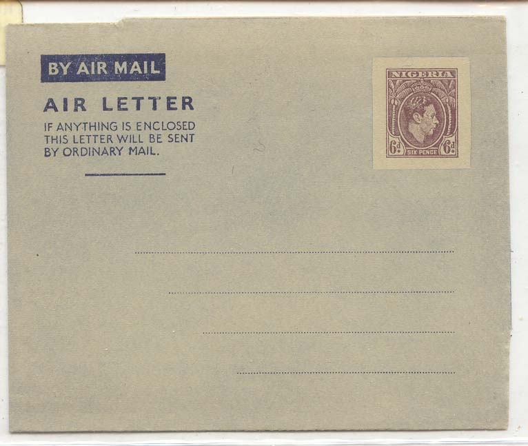 Nigeria FG 1 aerogram aerogramme (entier postal stationary) MINT
