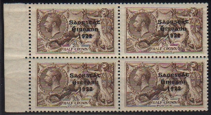 Irlande Ireland - Superbe Bloc de 4 du 2/6s en ** neuf sans charniere Superb block of 4 in MNH condition **